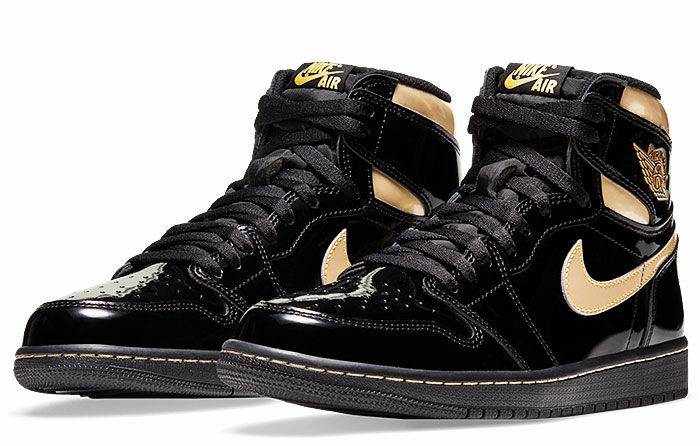 Nike Air Jordan 1 Retro High "Black Metallic Gold" | 555088-032